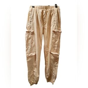 Goddess Beige Cargo Pants, Sz XL